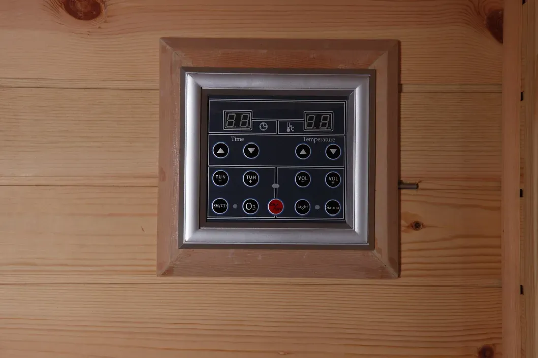 2 hengen puinen saunahuone infrapunasaunalle