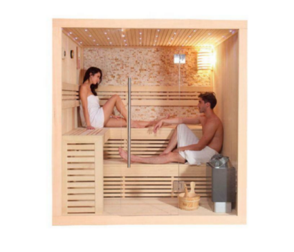 Sauna 3-4 hengen Hemlock Kauko-infrapunasauna