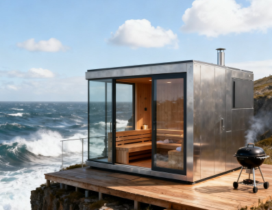 Tideside Retreat: jokasään vedenpitävä ulkosauna
