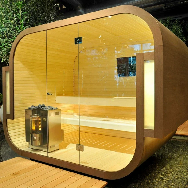 Vedenpitävä Iron Cedar Outdoor Door -höyryhuone